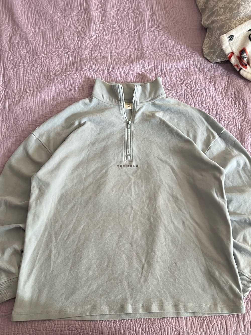 YoungLA 545 Cloud Quarter Zip Long Sleeve Pullover Mens